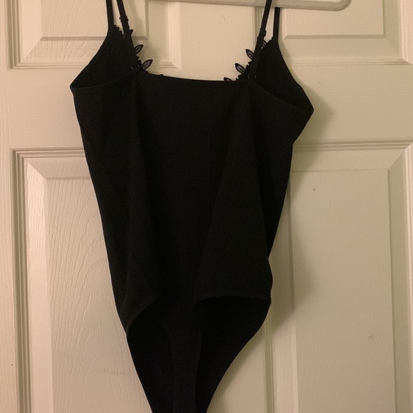 Black Lace Tank Bodysuit - Picture 3 of 3